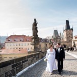 Свадьба в Праге -прогулка по Карлову мосту
