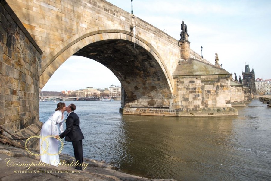 Свадьба в Праге - прогулка по Кампе